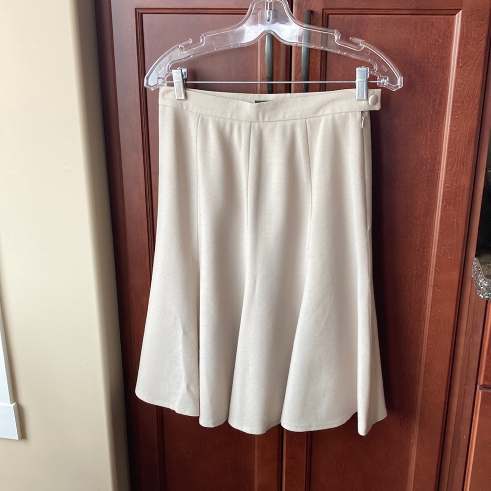 Vintage 90s Number One Mr. Leonard Wool Beige Skirt Size 6-8